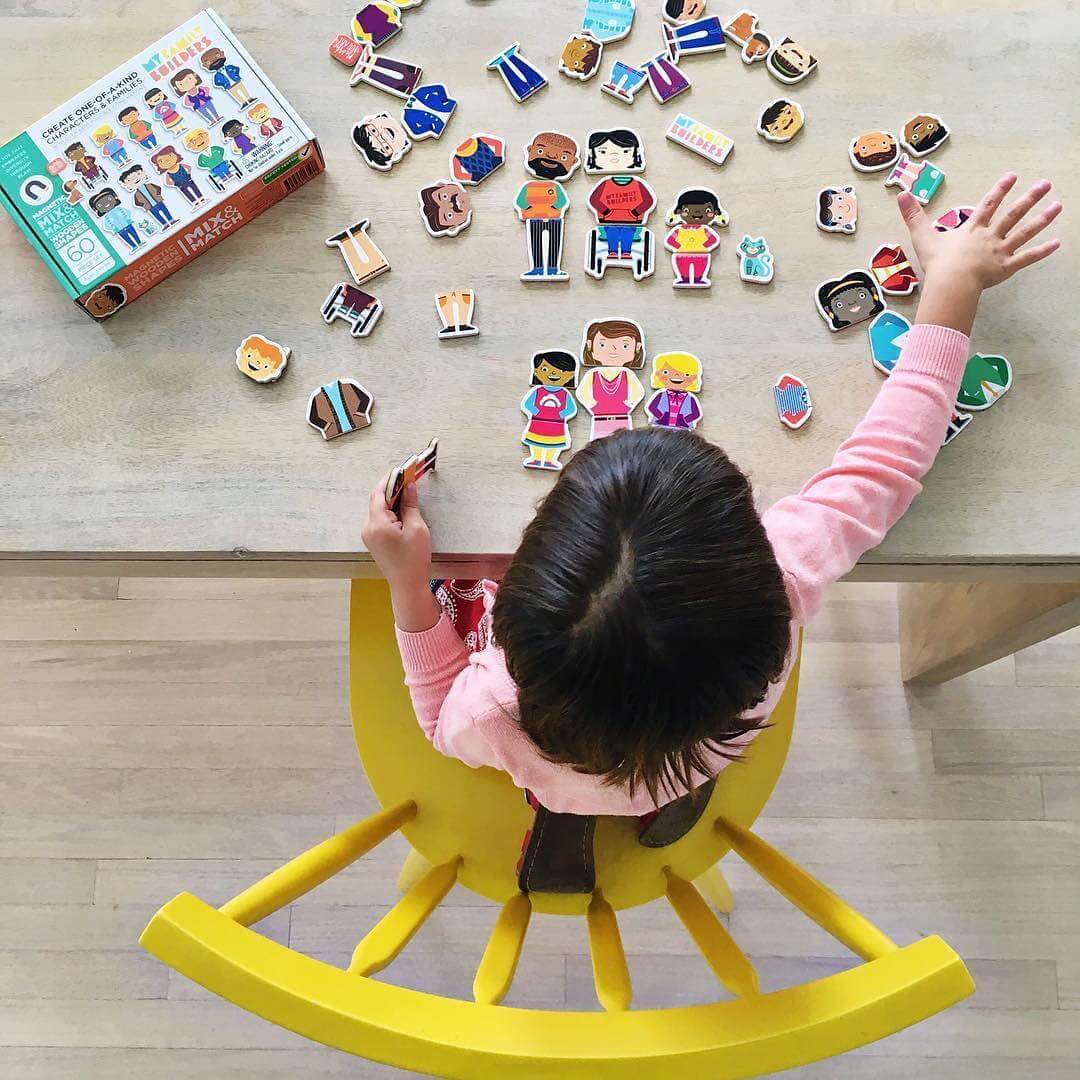 Magnetic Wooden Shapes.